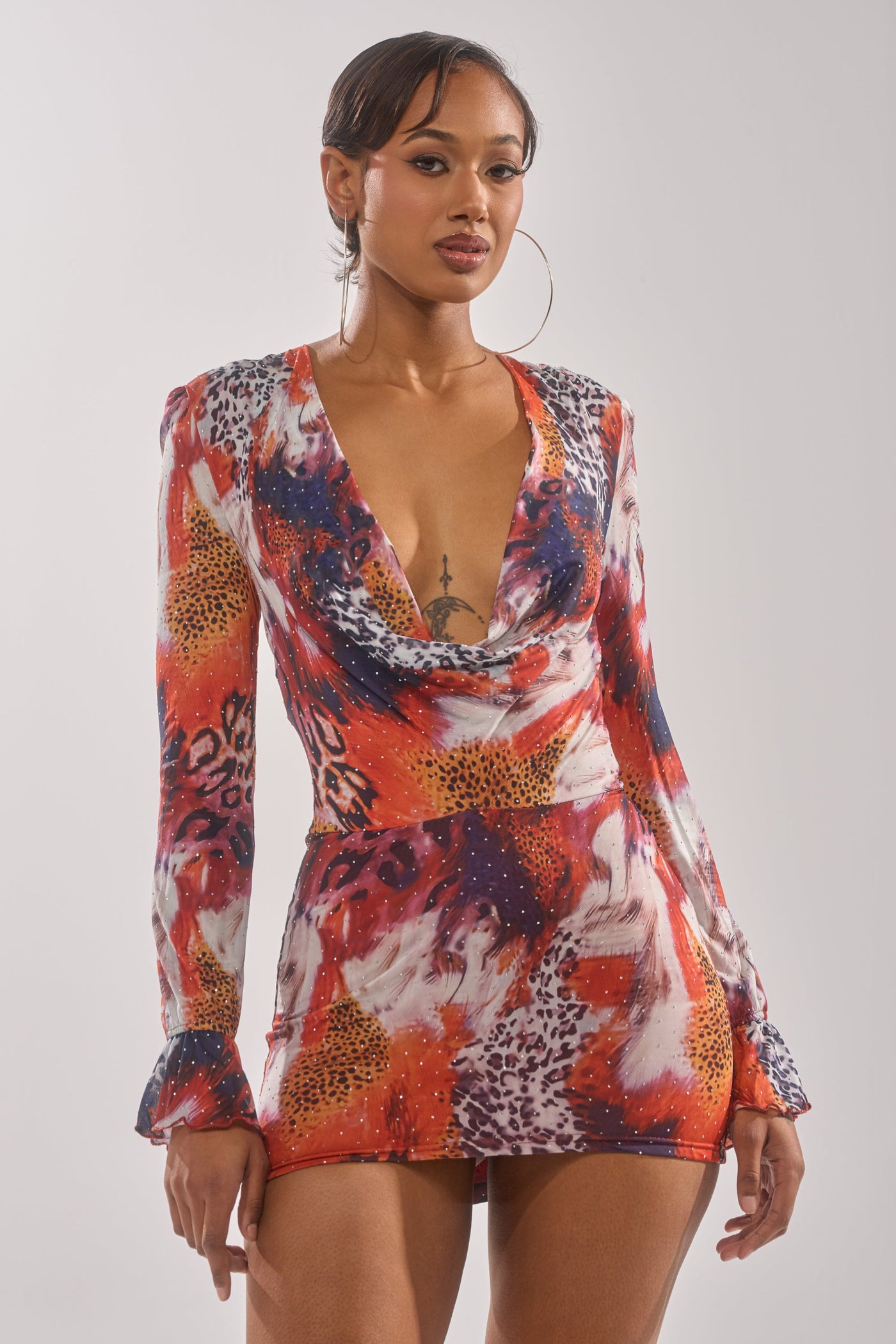 ON THE PROWL LEOPARD MINI DRESS