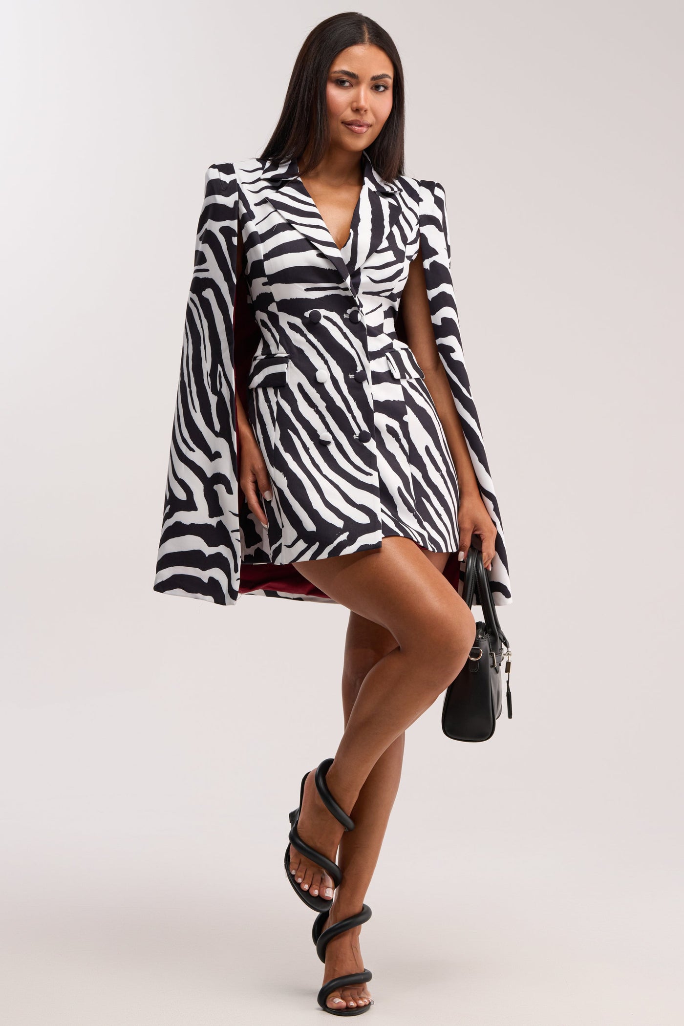 WILD SIDE PRINTED BLAZER DRESS