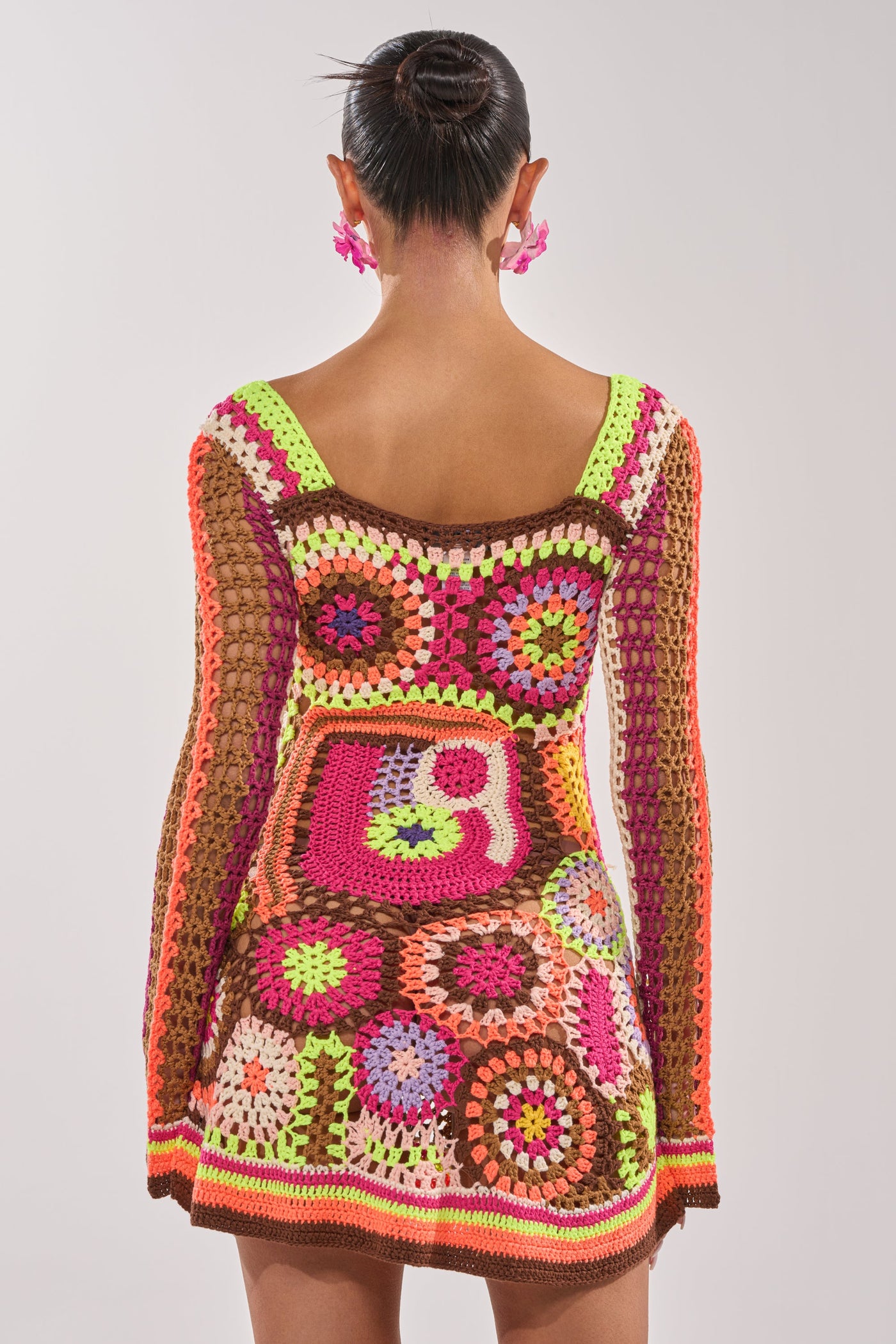 CABANA CROCHET MINI DRESS