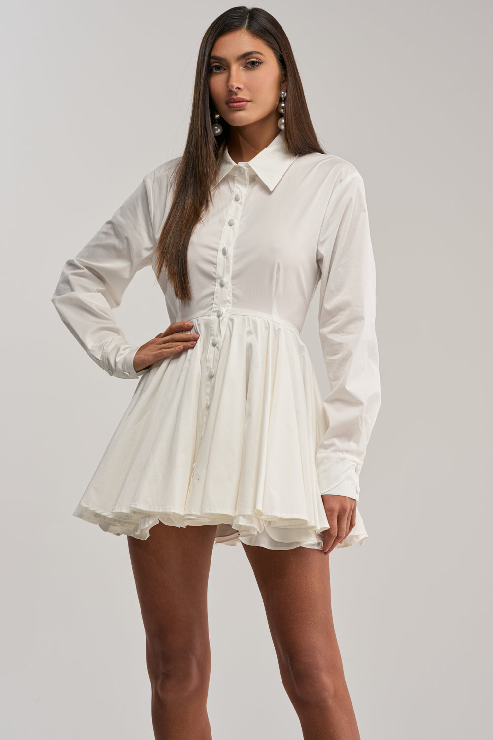 THE IT GIRL POPLIN MINI DRESS