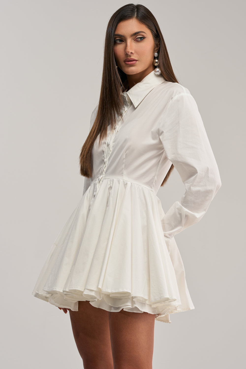 THE IT GIRL POPLIN MINI DRESS