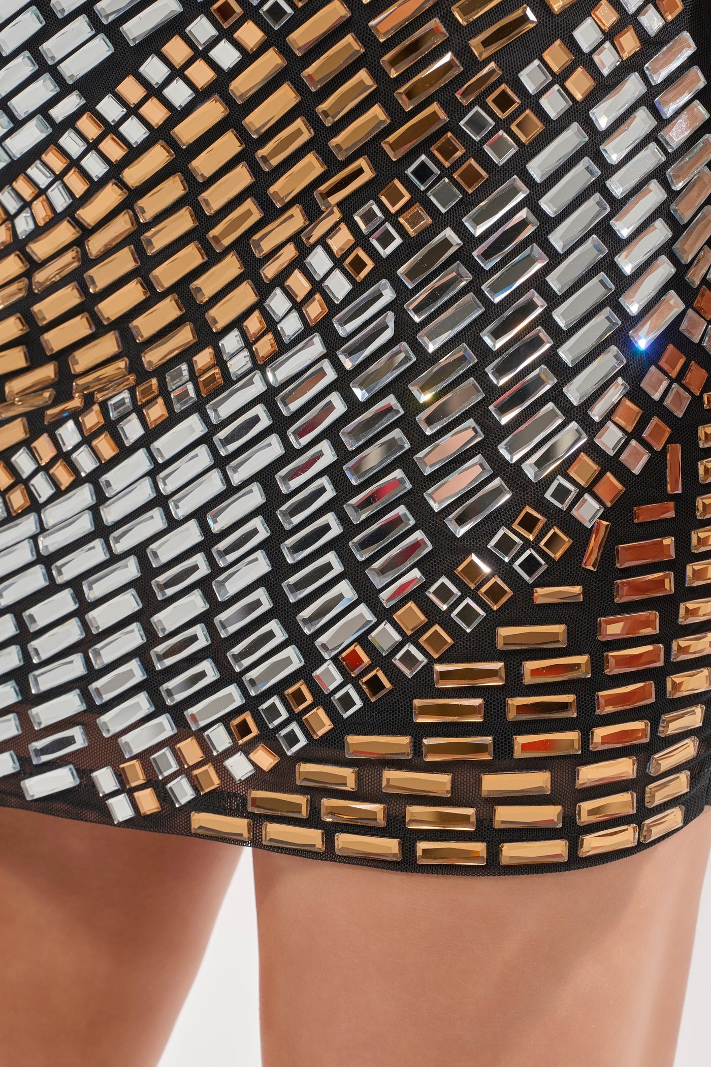 CAN'T BEAT MY OUTFIT EMBELLISHED MINI DRESS