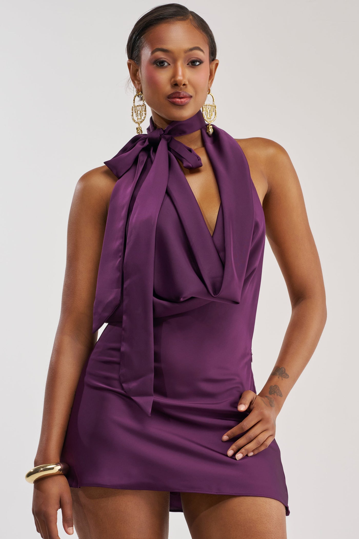 GIGI MINI DRESS IN PURPLE