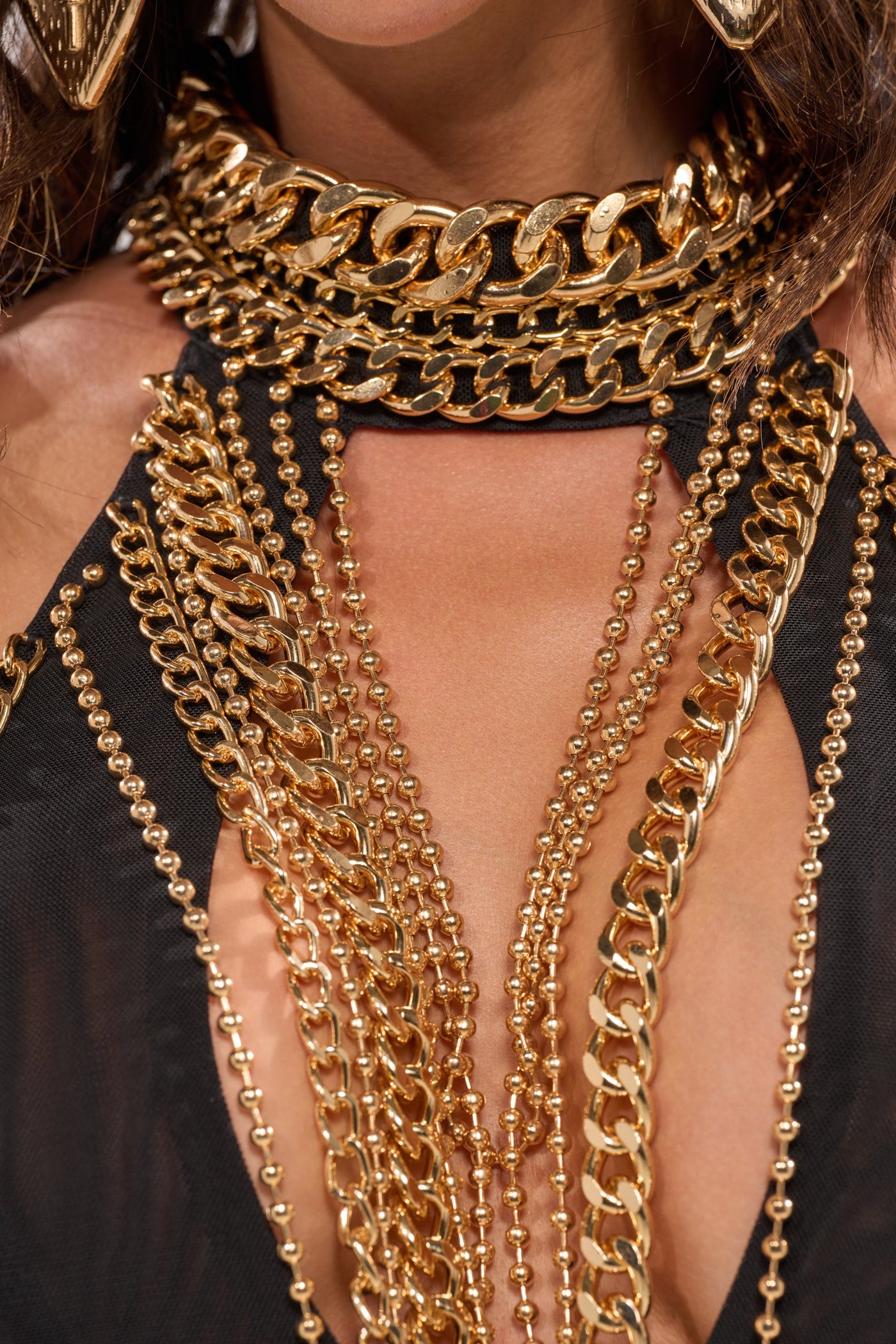 STAND OUT CHAIN MINI DRESS