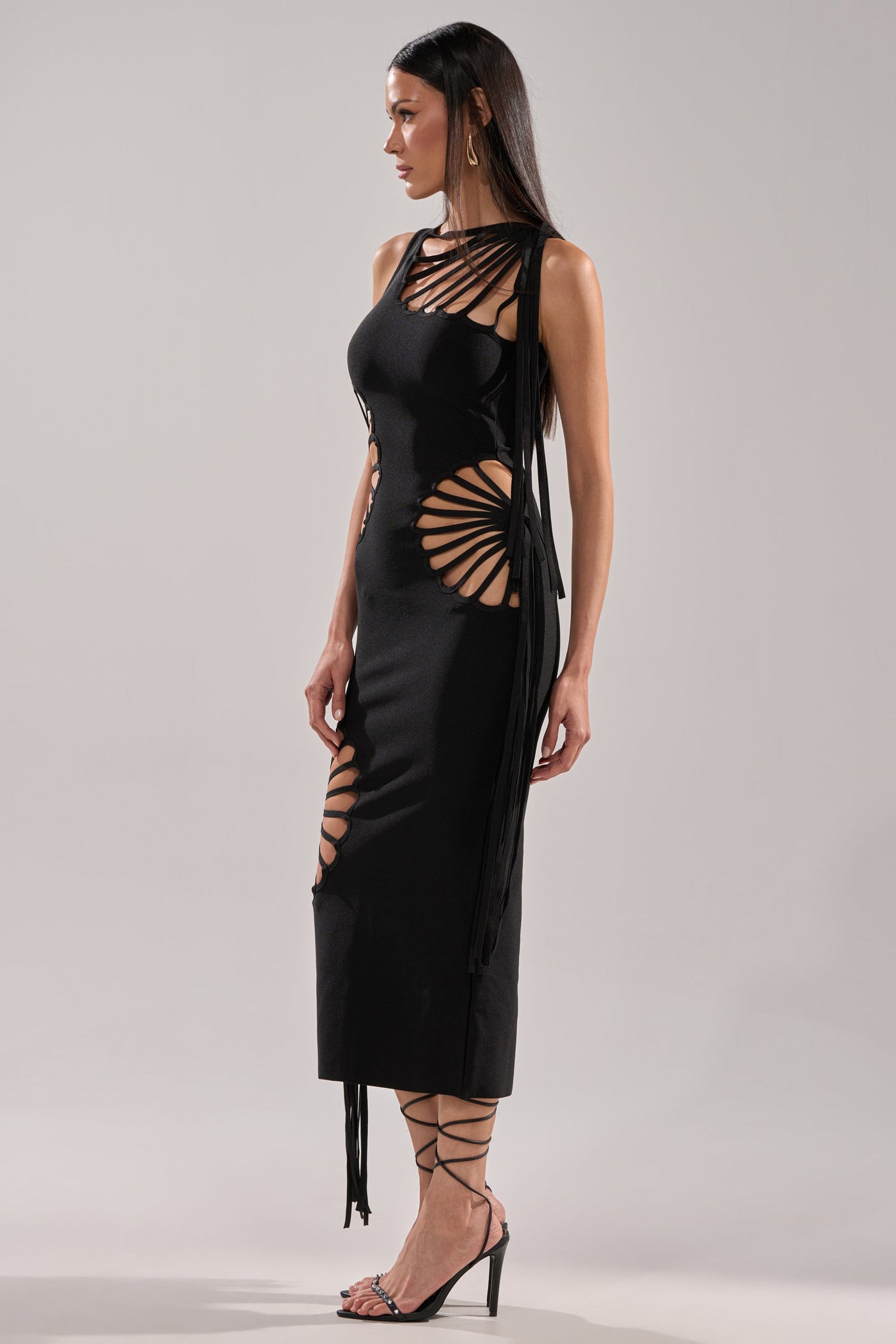 BROOKE CUTOUT MIDI DRESS