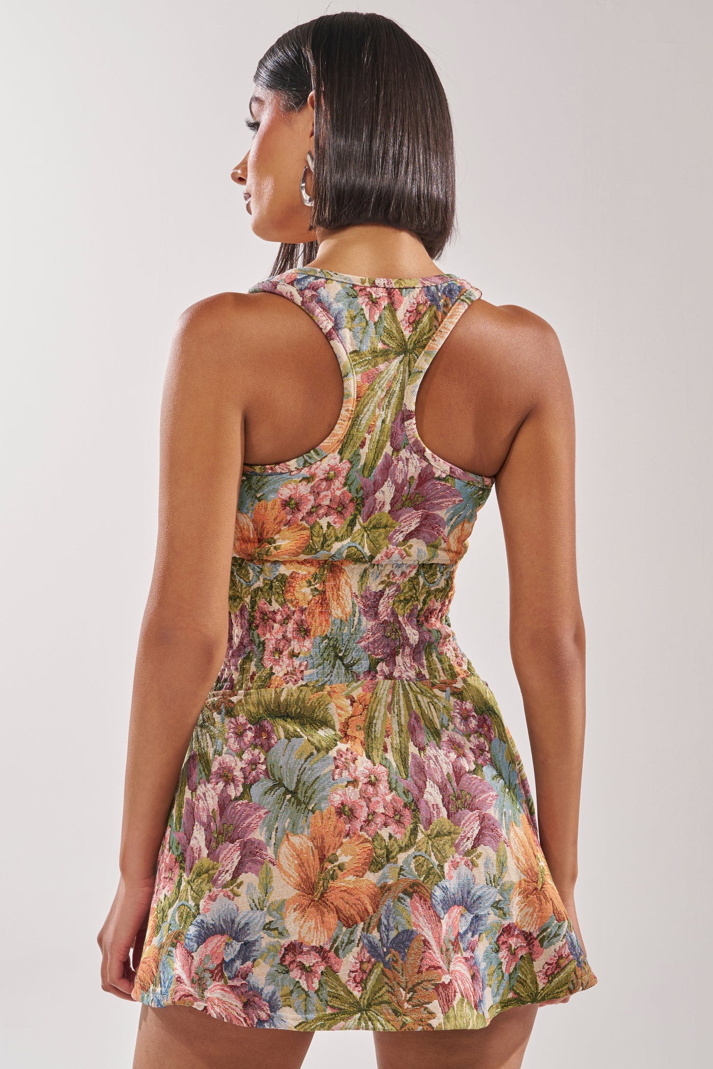 MATCH POINT MINI DRESS IN BROCADE