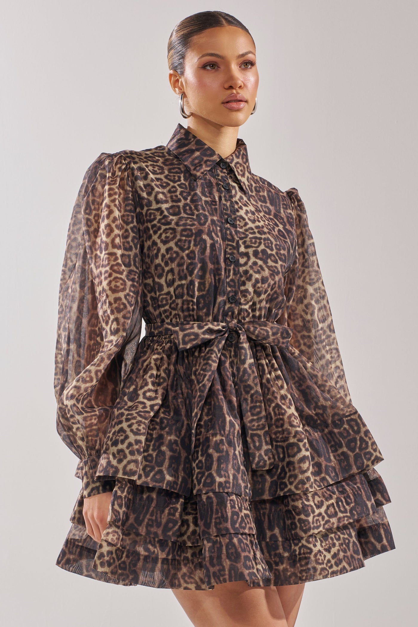 CHICEST OF CHIC LEOPARD PRINT MINI DRESS