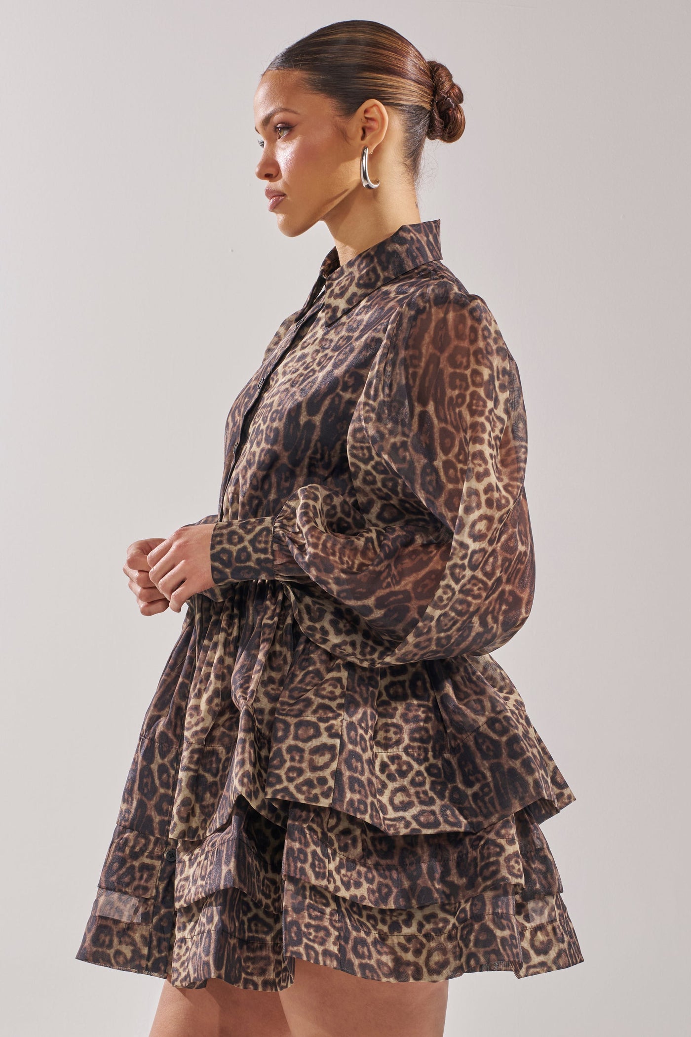 CHICEST OF CHIC LEOPARD PRINT MINI DRESS