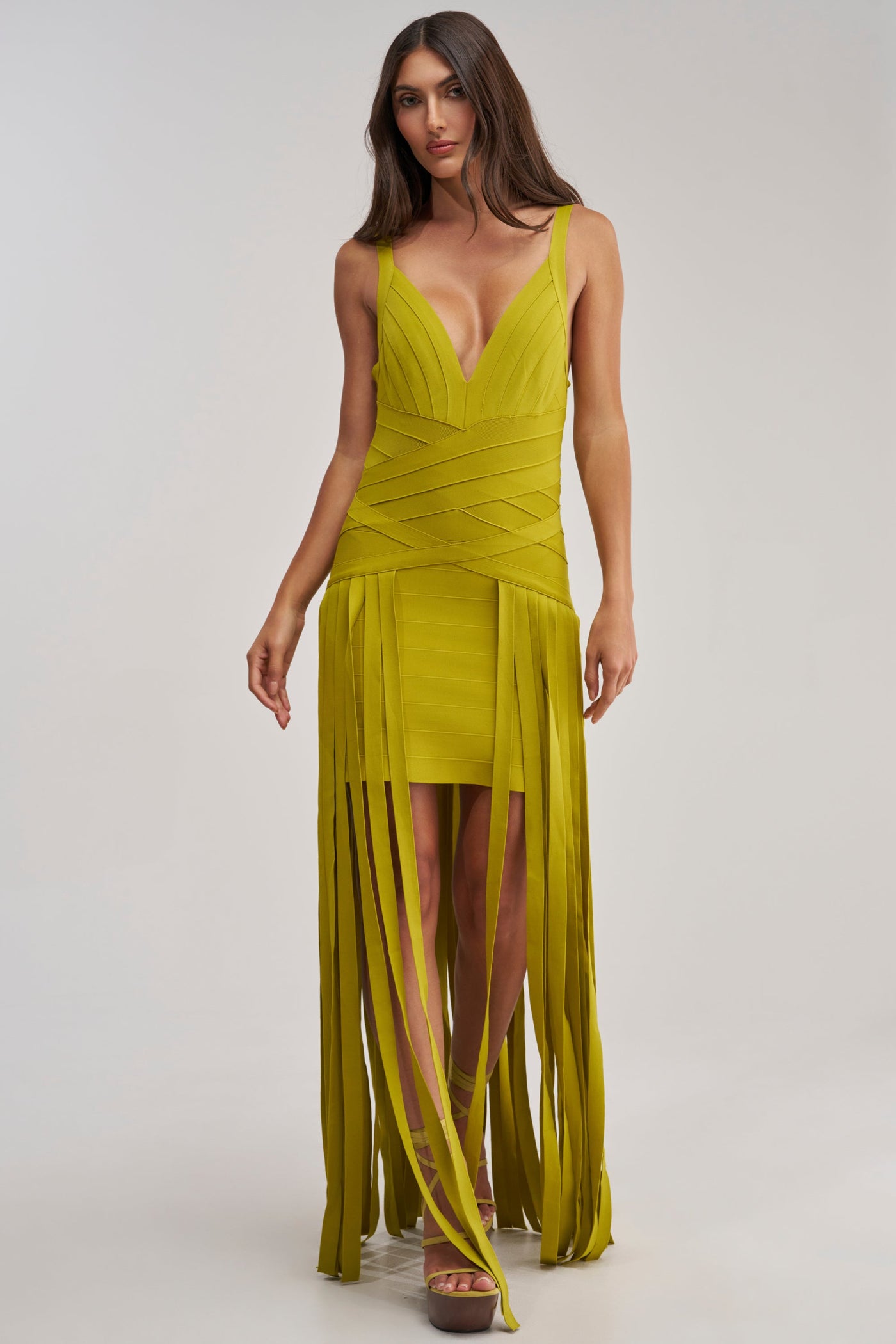 LUCKY CHARM FRINGE MINI DRESS