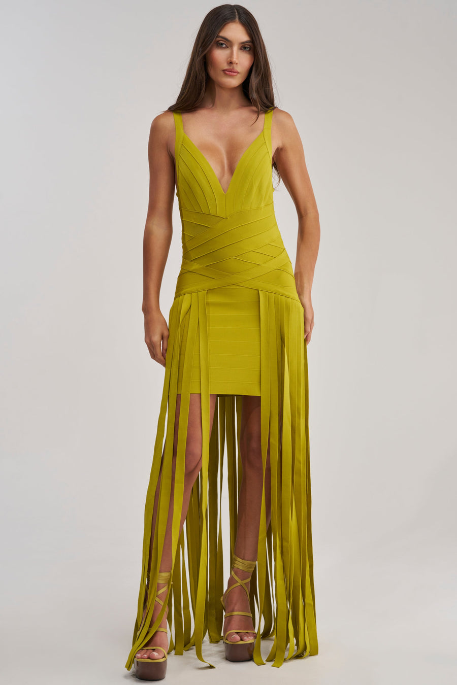 LUCKY CHARM FRINGE MINI DRESS