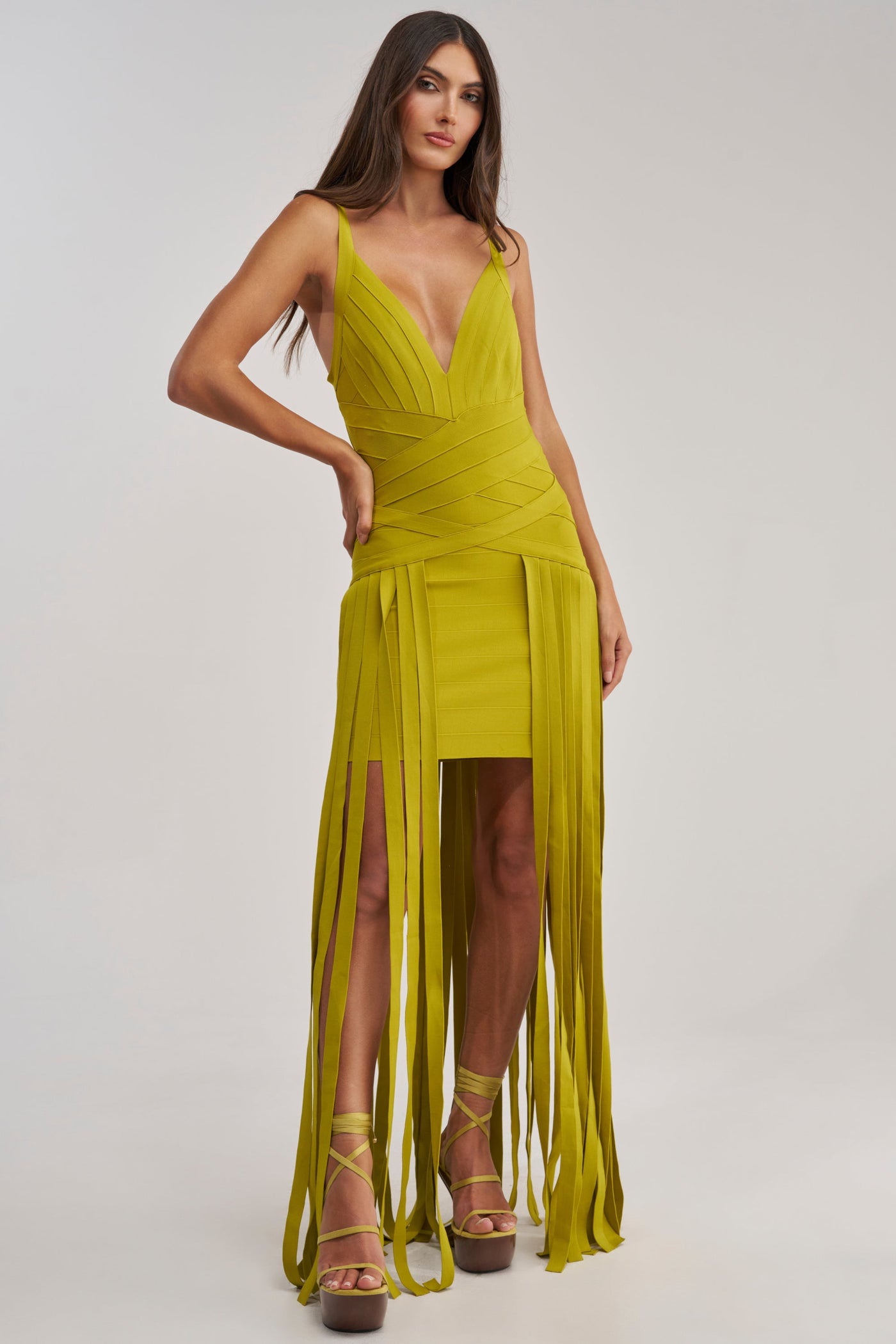 LUCKY CHARM FRINGE MINI DRESS