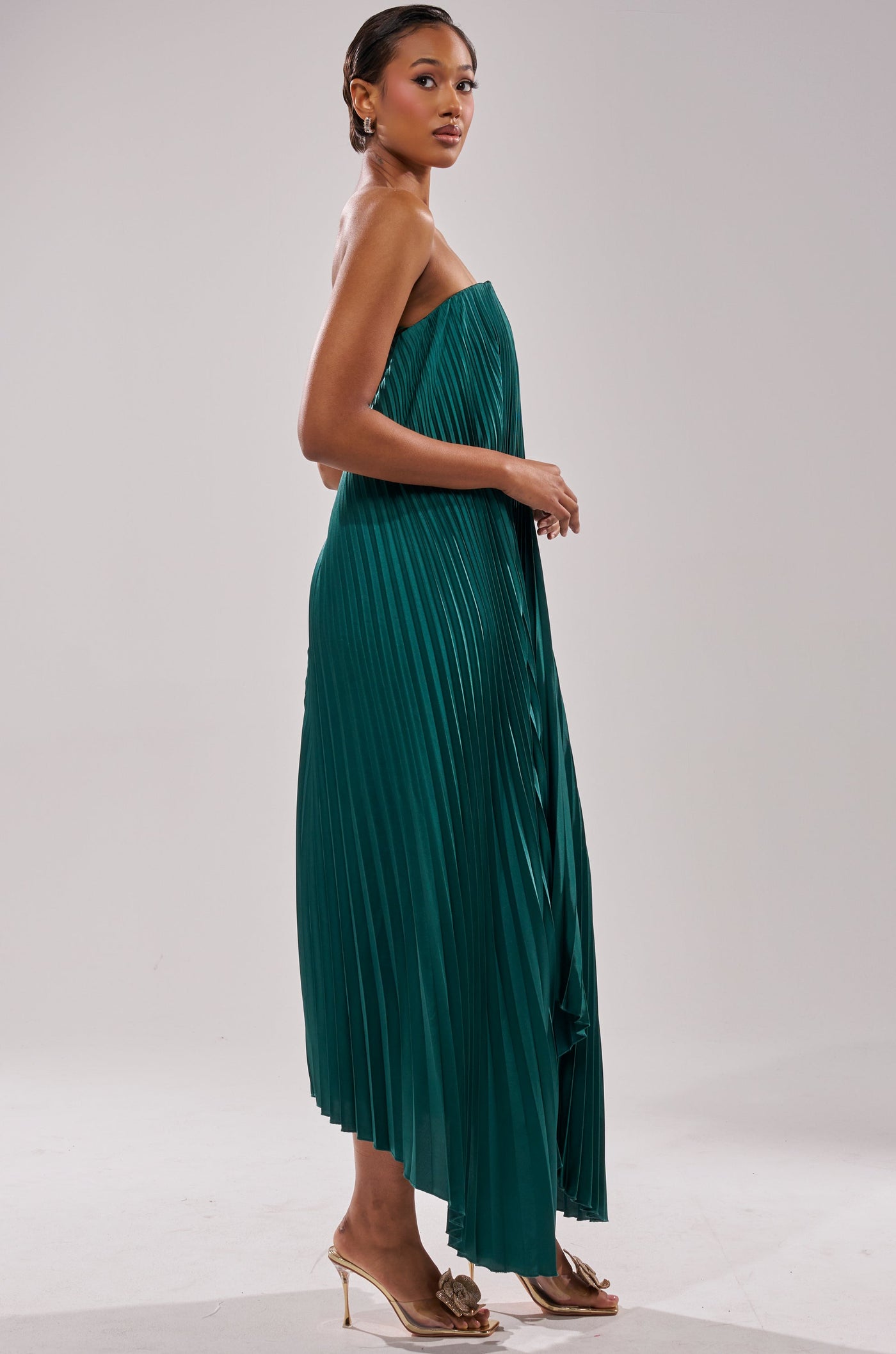 EMERALD DREAM SLEEVELESS MAXI DRESS