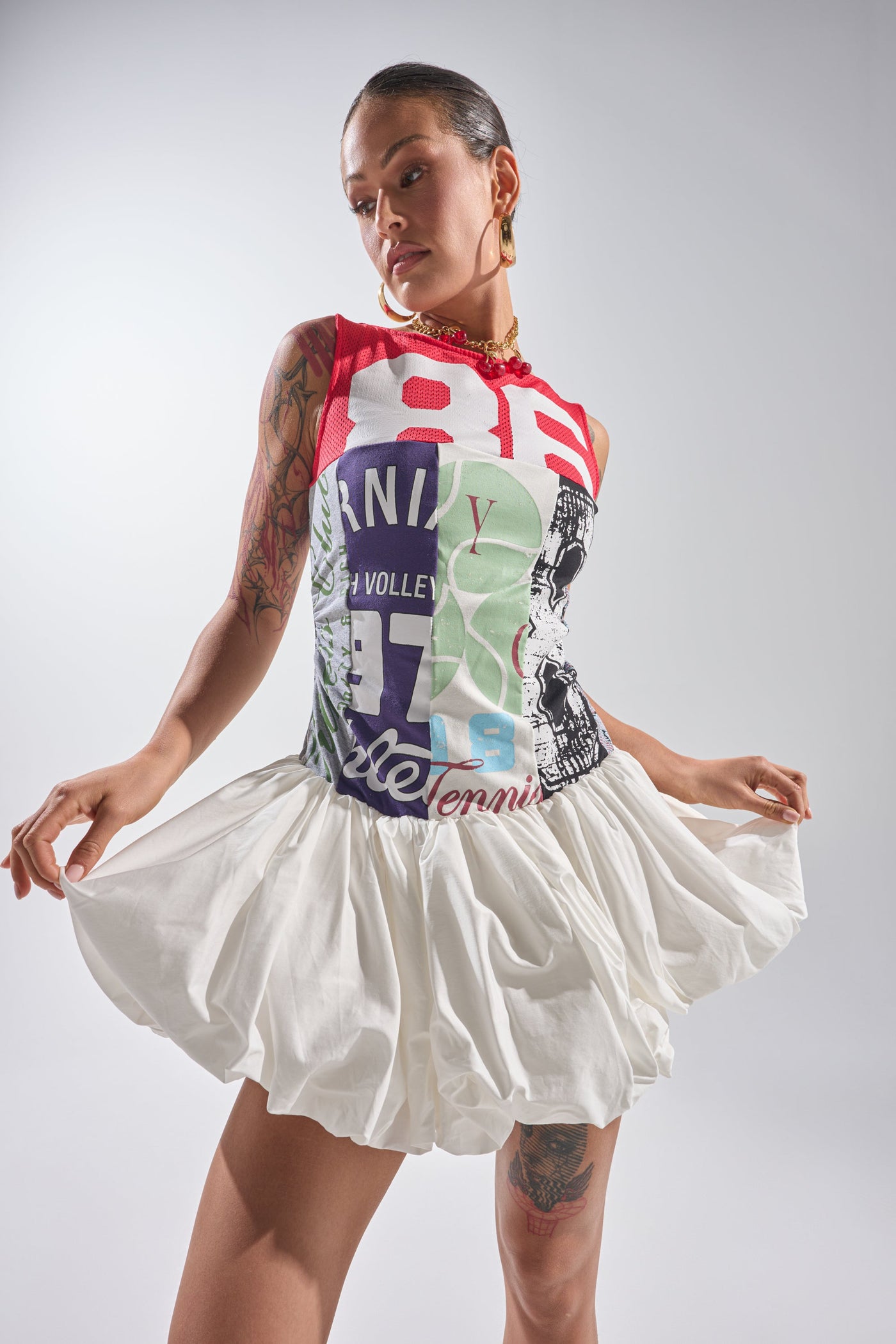TEAM SPIRIT BUBBLE MINI DRESS