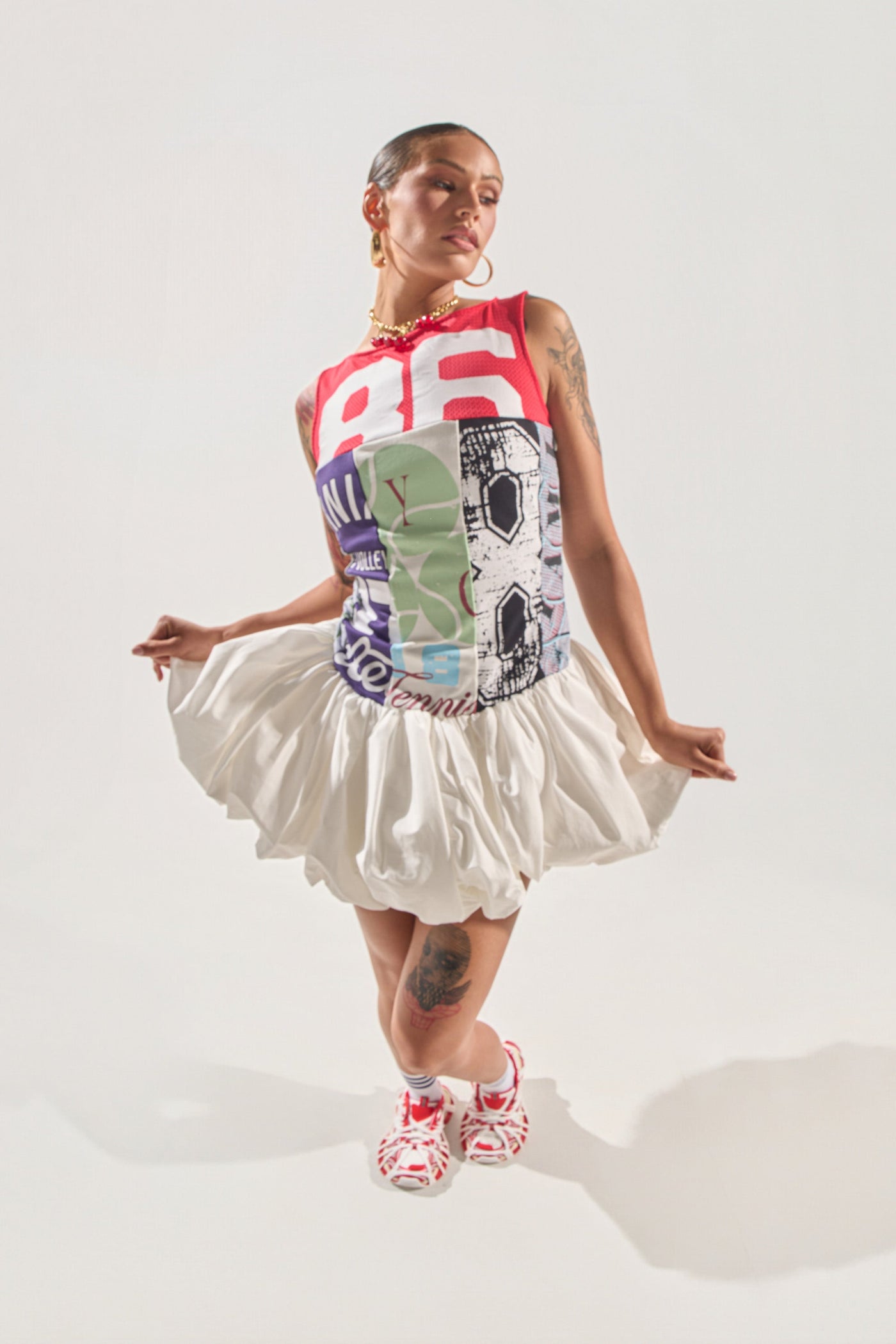 TEAM SPIRIT BUBBLE MINI DRESS