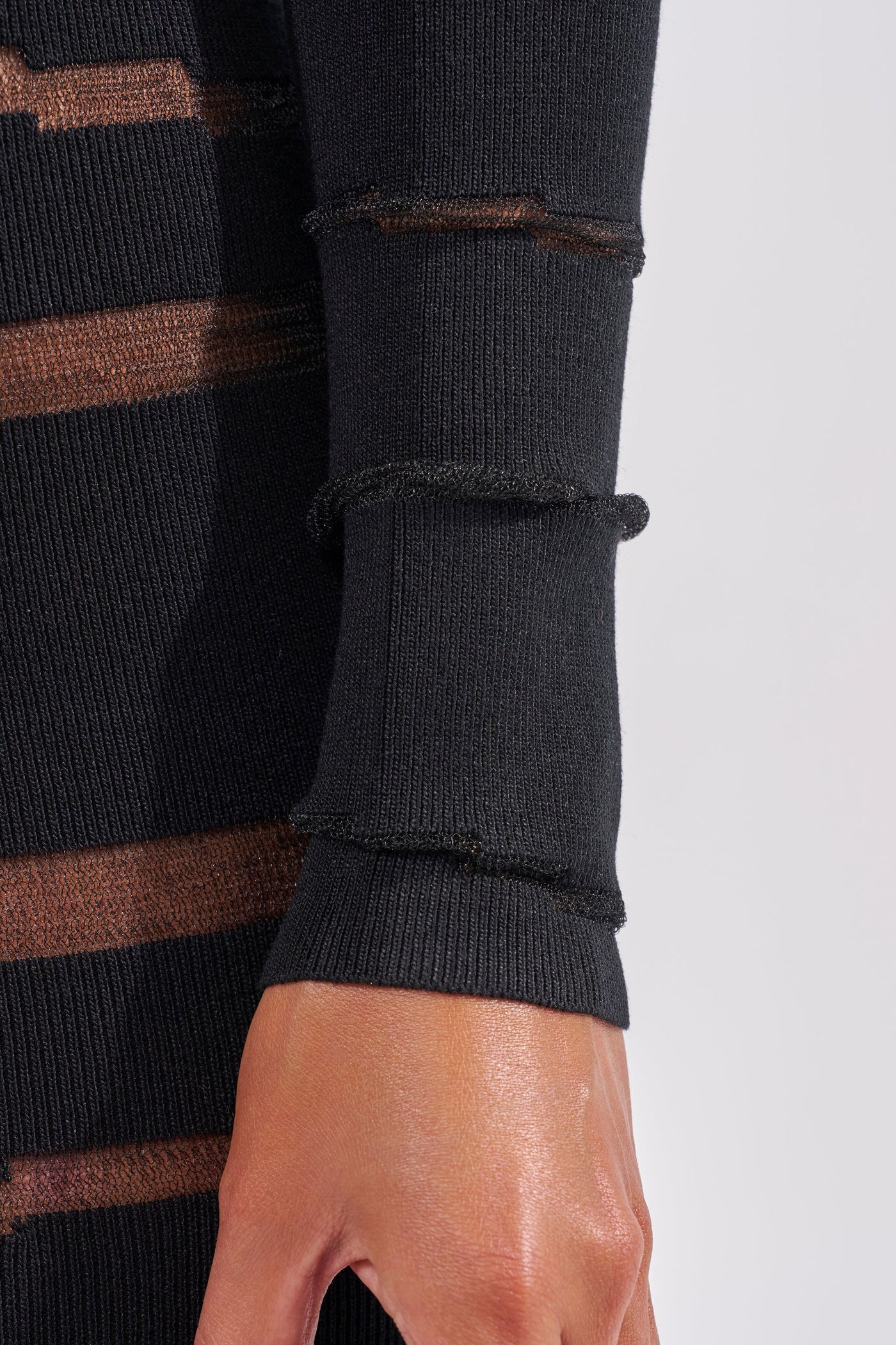 CUT IT OUT LONG SLEEVE KNIT MAXI DRESS
