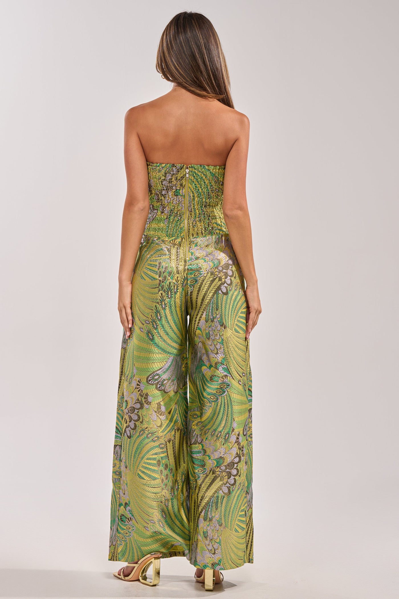 NO ONE LIKE ME PRINTED JUMPSUIT IN GREEN