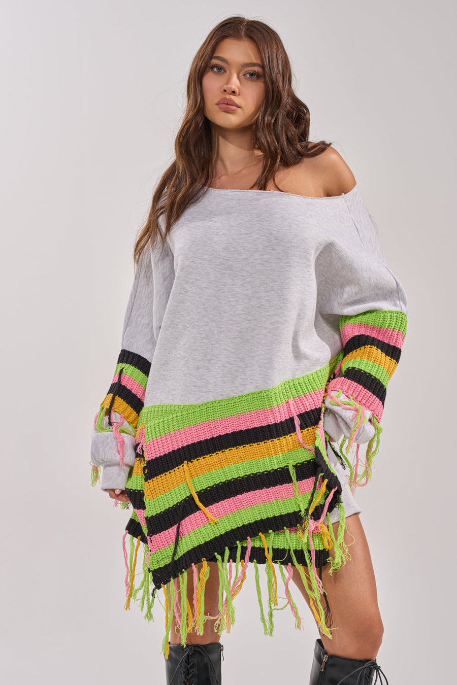 MOST LOVED SWEATSHIRT MINI DRESS