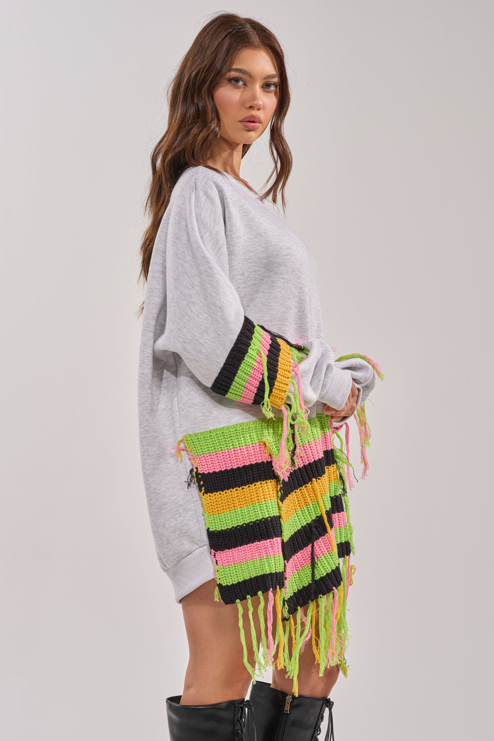 MOST LOVED SWEATSHIRT MINI DRESS