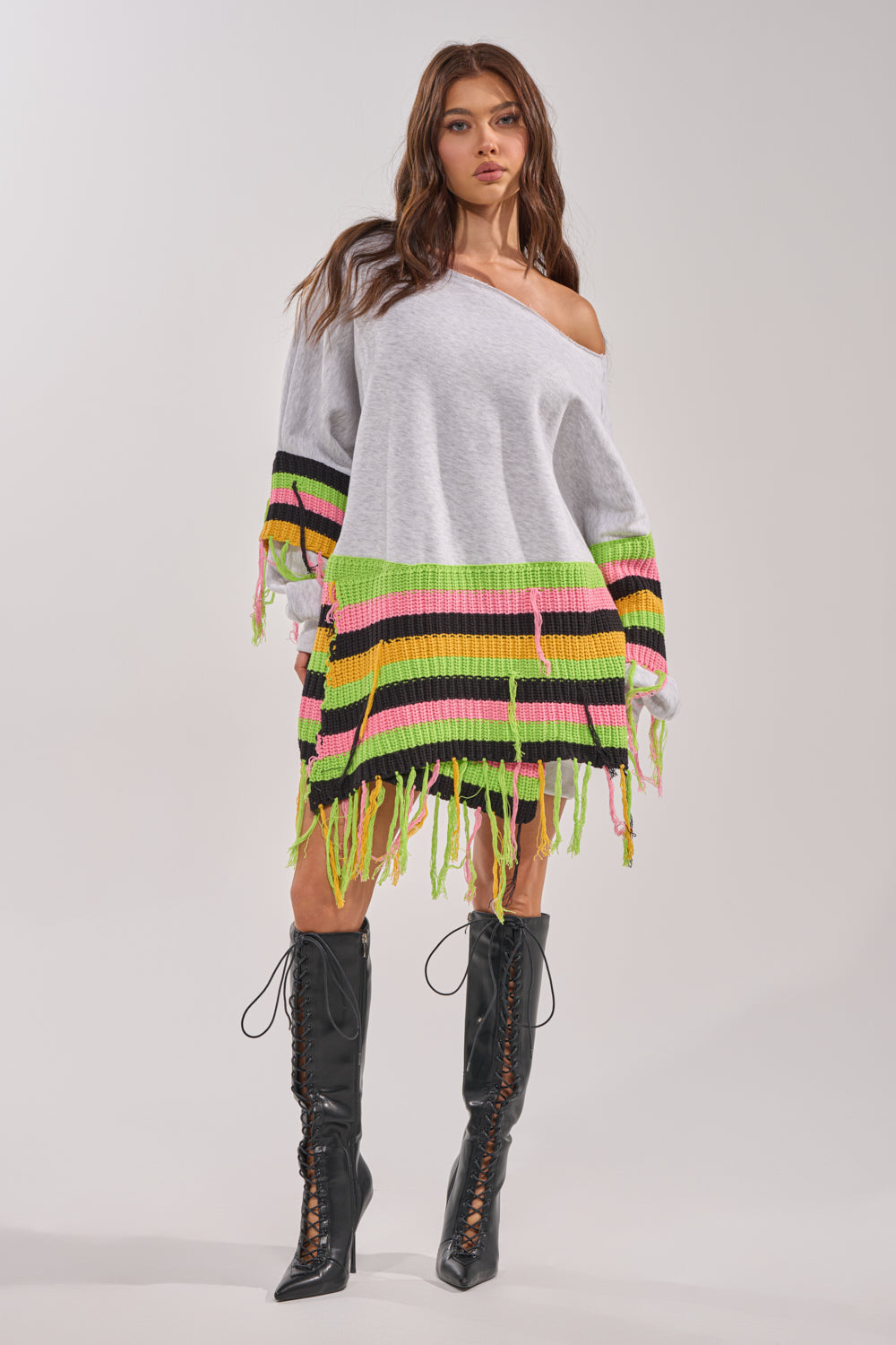 MOST LOVED SWEATSHIRT MINI DRESS