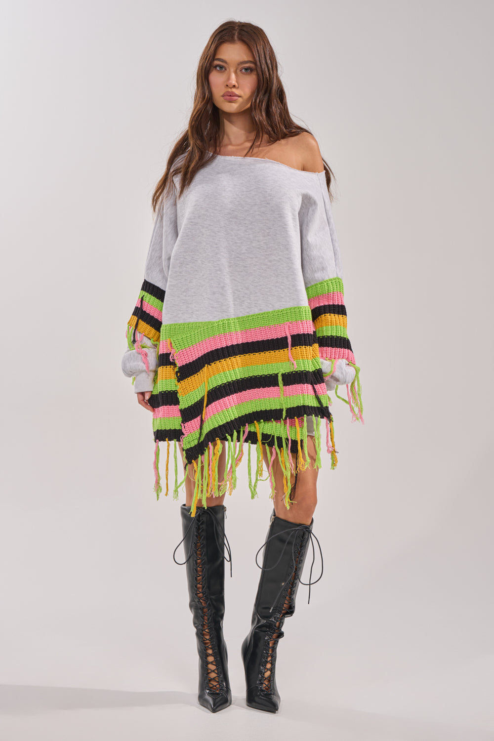 MOST LOVED SWEATSHIRT MINI DRESS