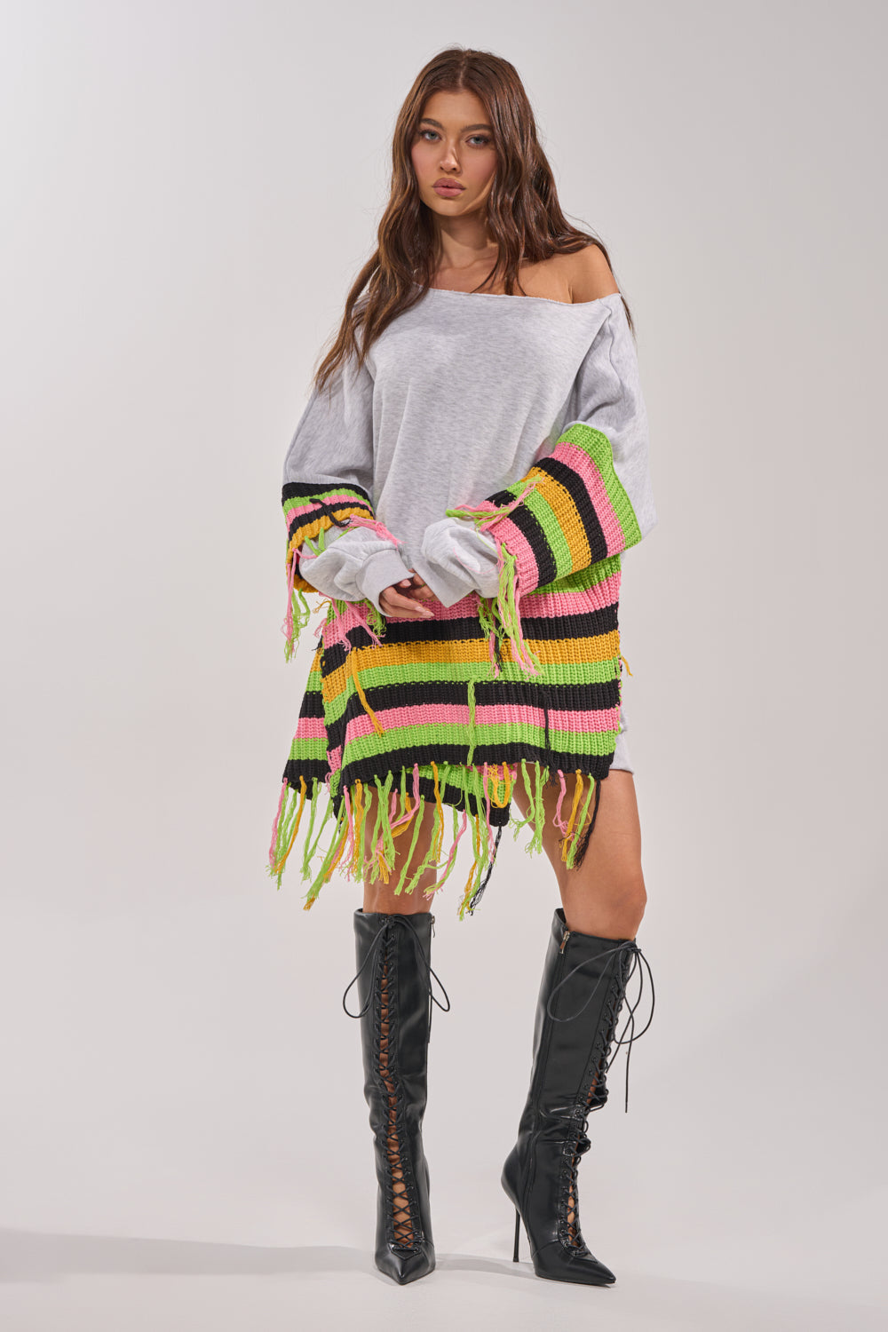 MOST LOVED SWEATSHIRT MINI DRESS