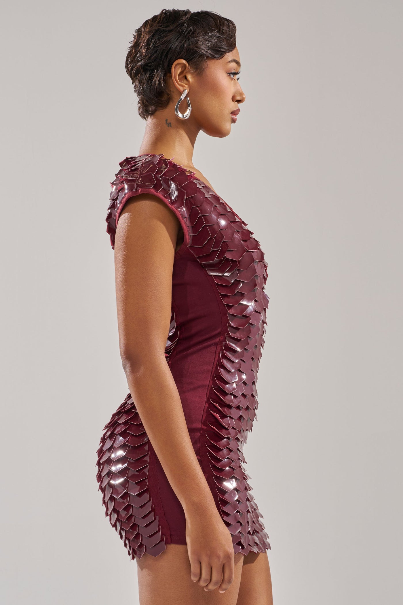 CRAZY IN LOVE SCALE MINI DRESS