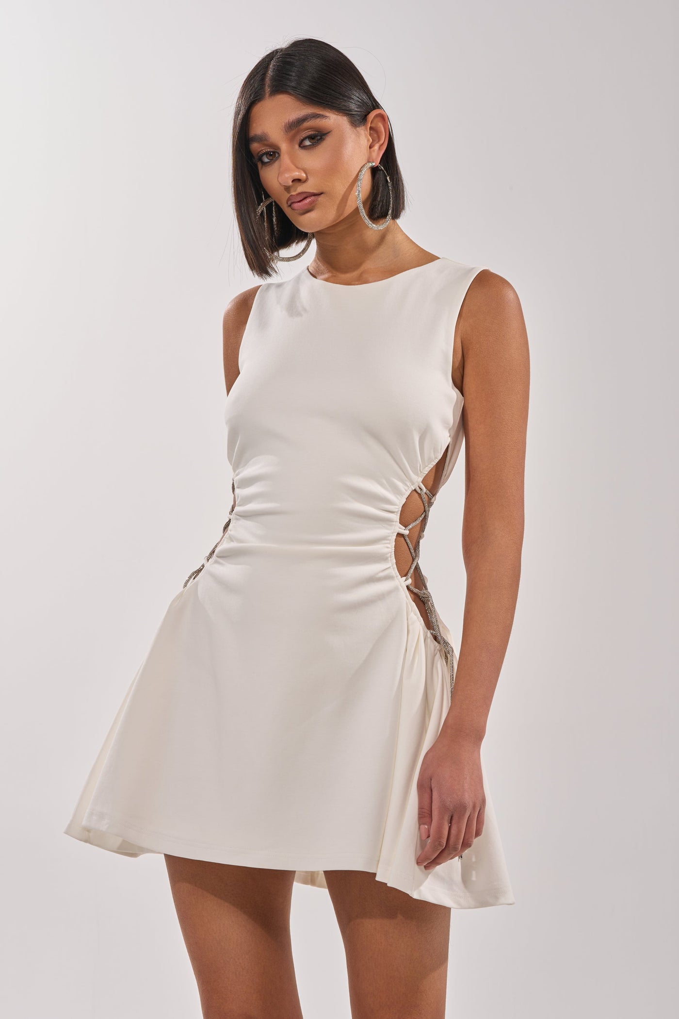 STAY CLASSY CUT OUT MINI DRESS