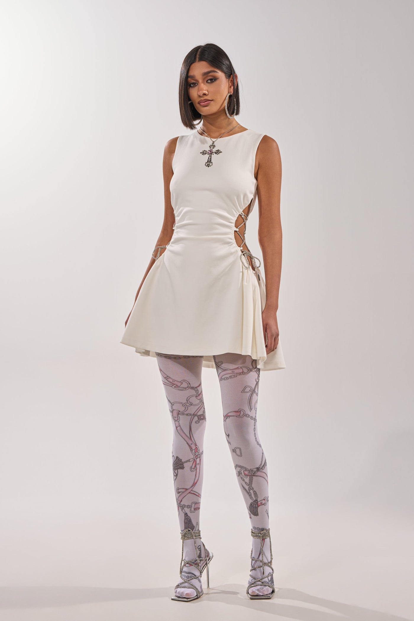 STAY CLASSY CUT OUT MINI DRESS