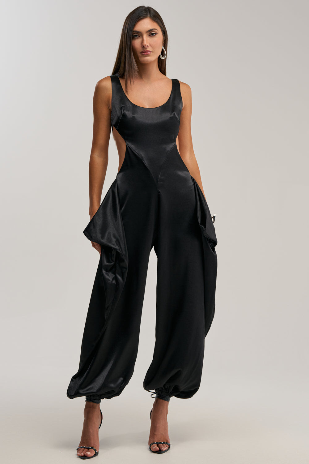 A MOMENT IN SATIN JUMPSUIT