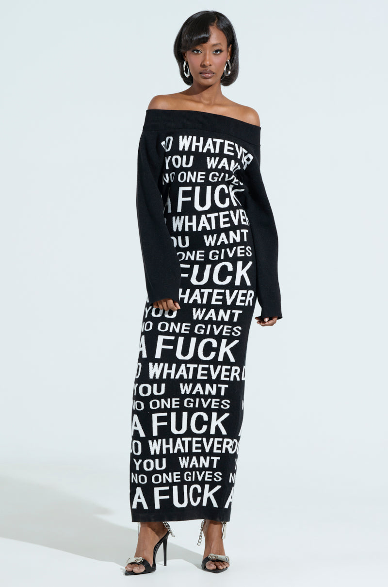 WHATEVER YOU WANT KNIT MAXI DRESS