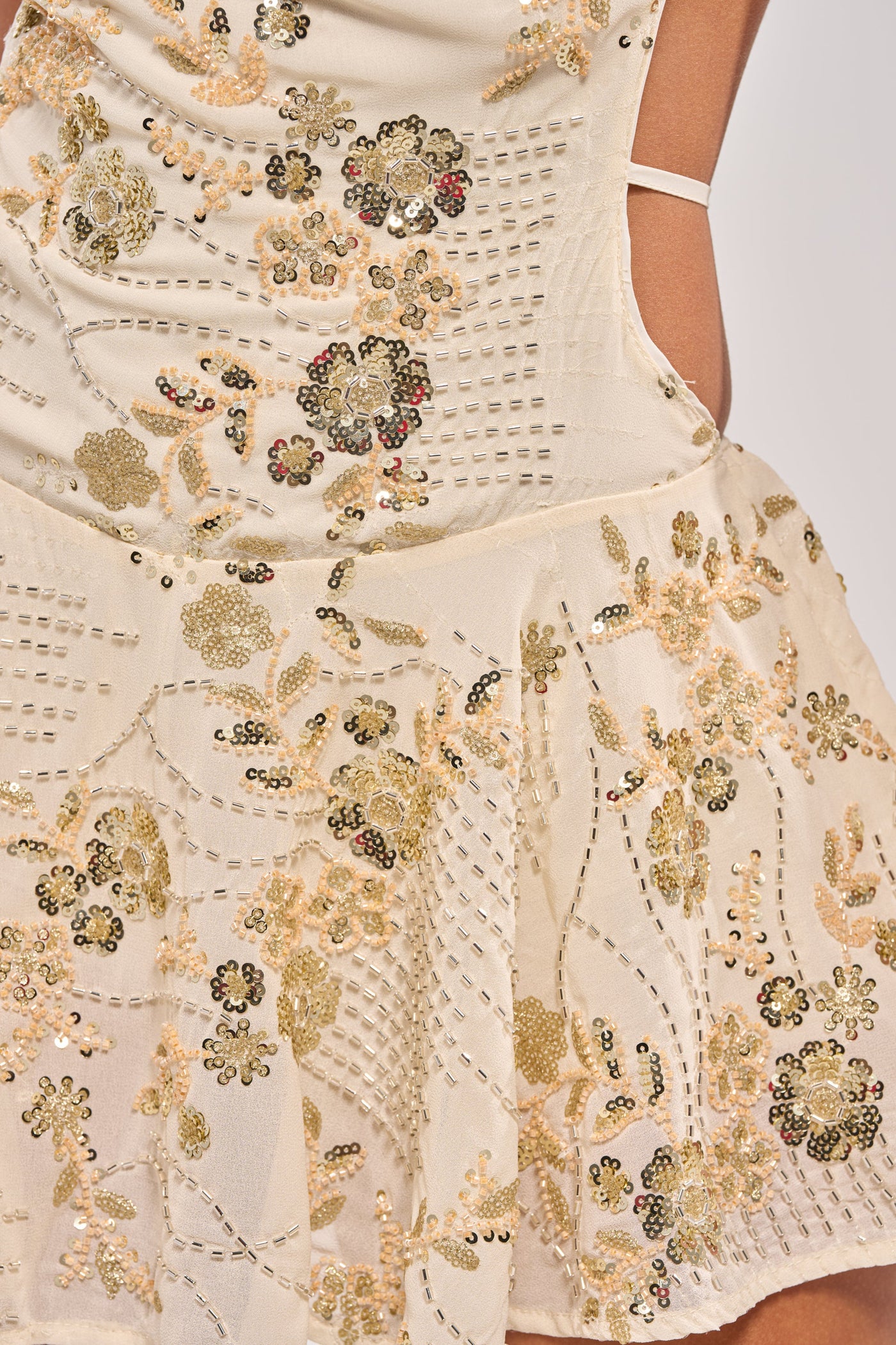 FELICITY EMBELLISHED MINI DRESS