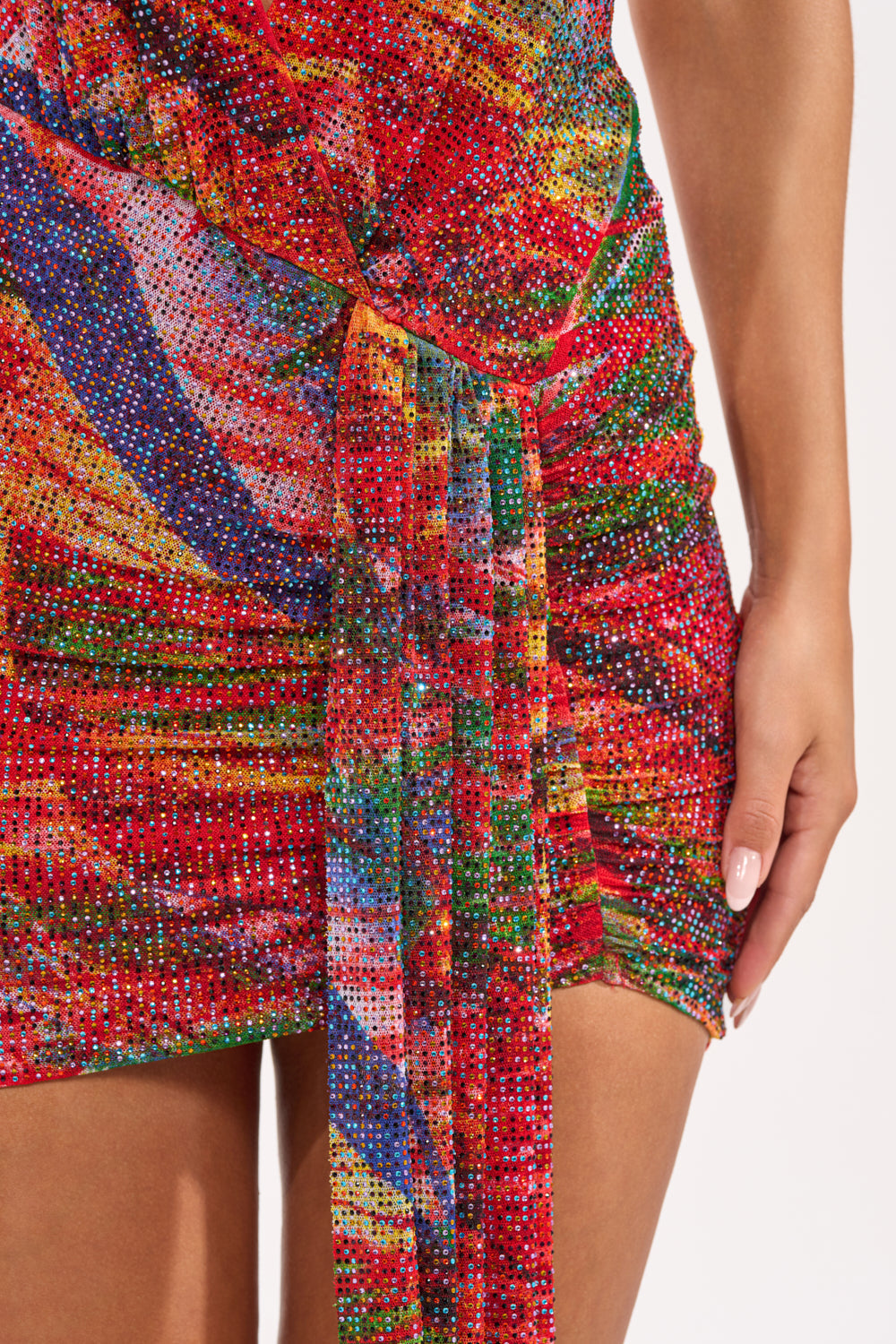 FEVER DREAM RHINESTONE MINI DRESS