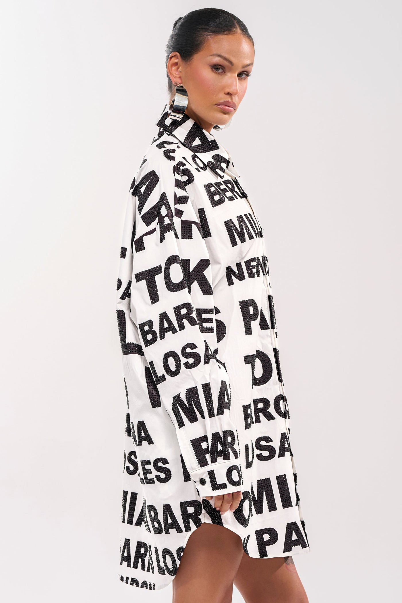 TIME AND PLACE POPLIN MINI DRESS