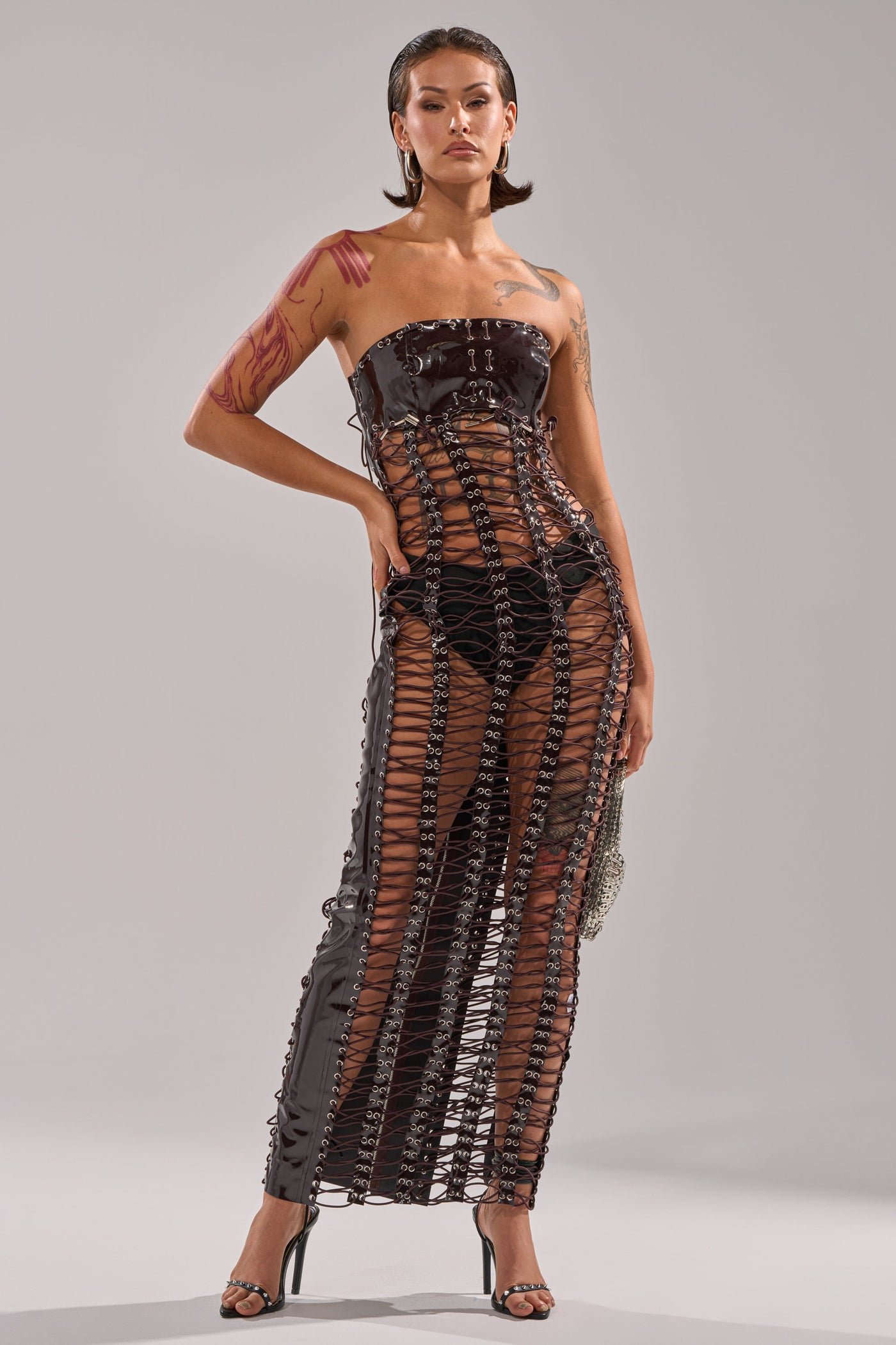 ONE OF ONE LACE UP MAXI DRESS