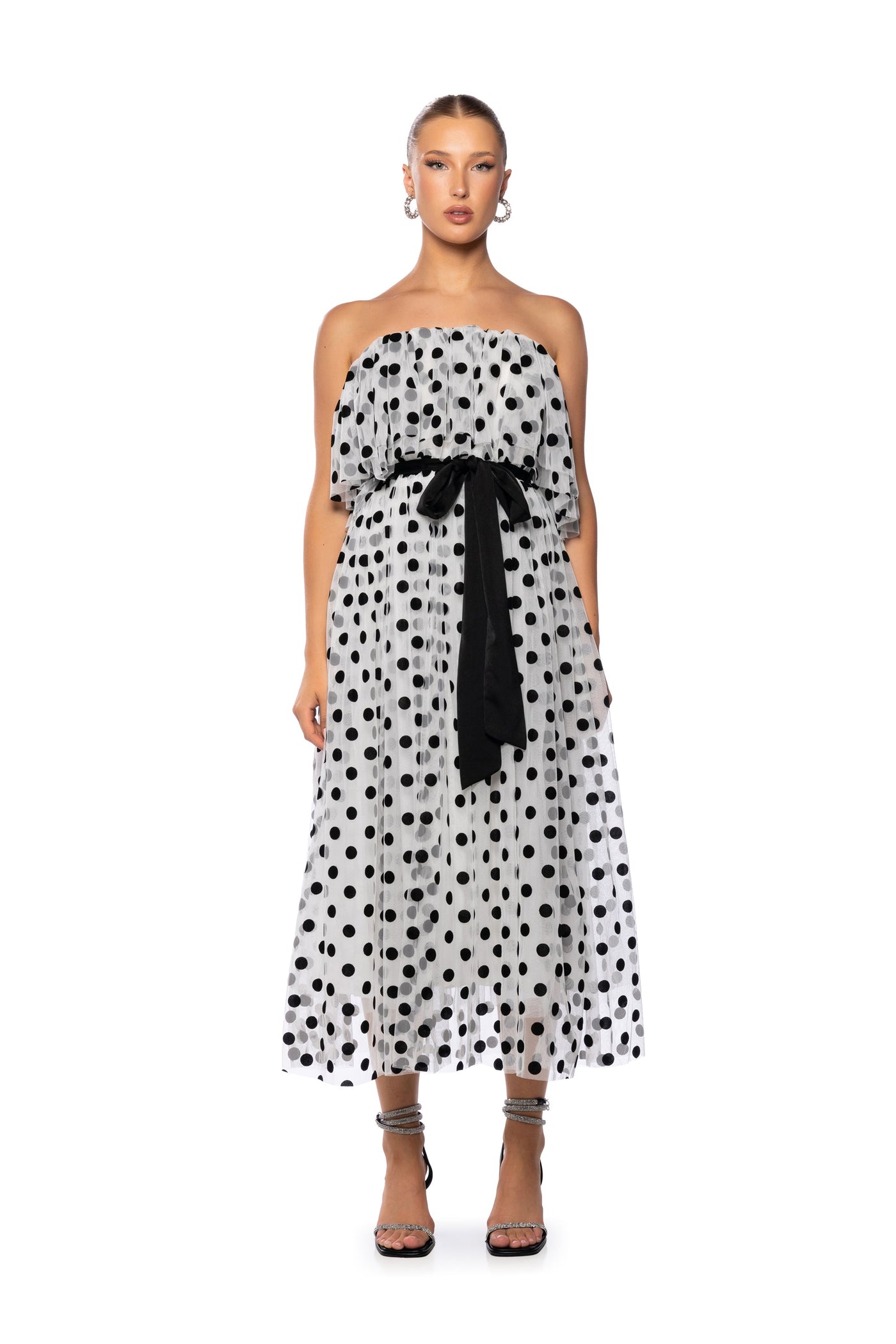 LIFE LIKE A MOVIE STRAPLESS MAXI DRESS